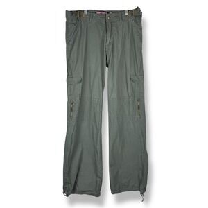 Bubblegum USA Cargo Pants Womens Size 7 8‎ Y2K 2000s Mall Goth Wide Leg Grunge